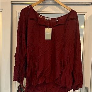 Madison Women's Deep Red Blouse